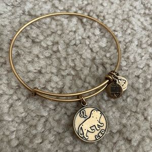 Alex and Ani Leo Charm Wire Bangle